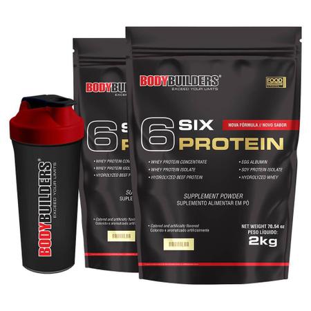 Imagem de Kit 2 6 Six Protein 2Kg