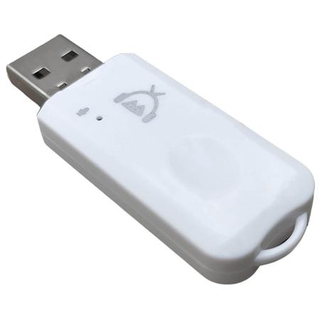 Imagem de Kit 2 Adaptadores Bluetooth Usb Receptor Wireless Atende Chamadas com Microfone Embutido Branco Plug and Play