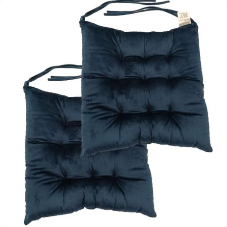 Imagem de Kit 2 Almofadas Futon Veludo - 40x40cm