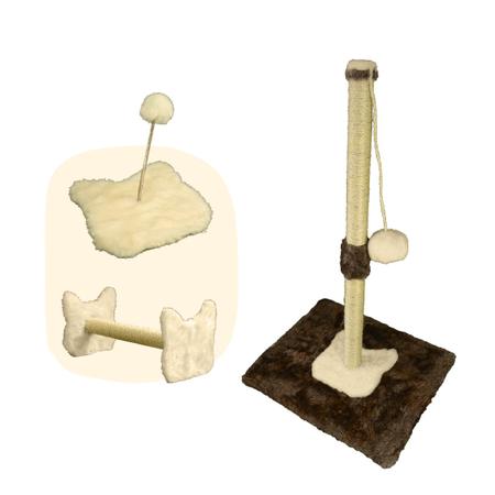 Imagem de Kit 2 Arranhador Para Gato Brinquedo Sisal E Mola Maluca Brinquedo Para Pets Felinos MIUPET