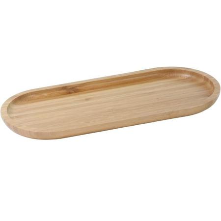 Imagem de Kit 2 Bandejas Bambu Oval 44cm Ecokitchen Mimo Style Travessa Gamela