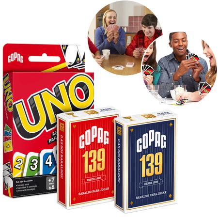 Kit 12 Jogos De Uno Cartas Baralho Para Personalizar Copag