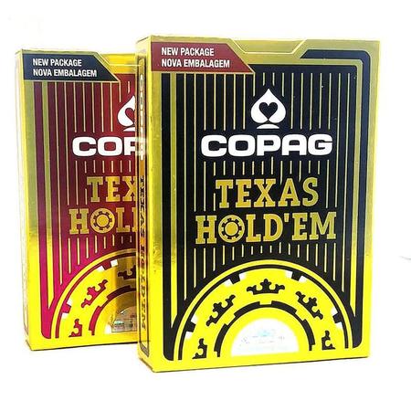 Baralho De Poker Texas Hold'em Azul Cartas Copag Jogo Poker - Baralho Copag  - #