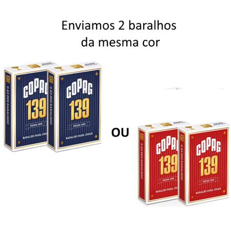 Kit 2 Baralhos Copag para Truco Canastra Burro 21 e Rouba Monte - Baralho -  Magazine Luiza