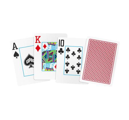 Cartas de Jogar Baralho Com 2 Baralhos Azul e Vermelho - ShopJJ