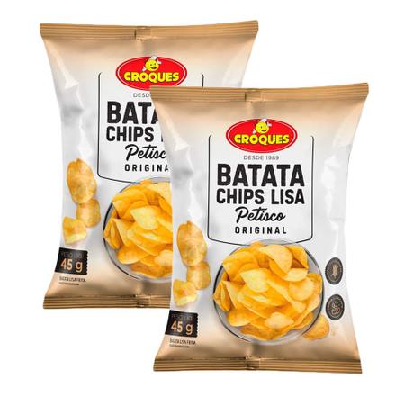 2,7kg Batata Frita Chips Lisa Para Revenda Sem Sal Na Caixa