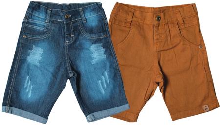 Bermudas jeans cheap infantil atacado