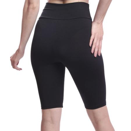 Imagem de Kit 2 Bermudas Legging Short Academia Fitness Ciclista Cintura Alta Cós Alto Feminina