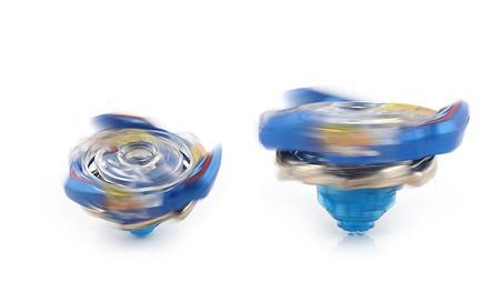 Imagem de Kit 2 Beyblade Burst + 4 Lançadores Valtryek Vs Luinor Tornado Gyro