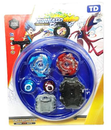 Kit 2 Beyblade Burst Valtryek Vs Spryzen + 4 Lançadores Ganhe