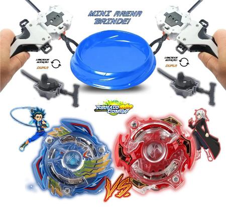 Kit 2 Beyblade Burst Valtryek Vs Spryzen + 4 Lançadores Ganhe