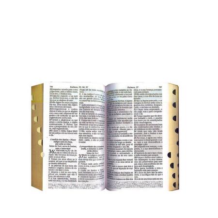 Imagem de Kit 2 Bíblias Letra Grande Botão - Pink e Preto/Azul e Harpa