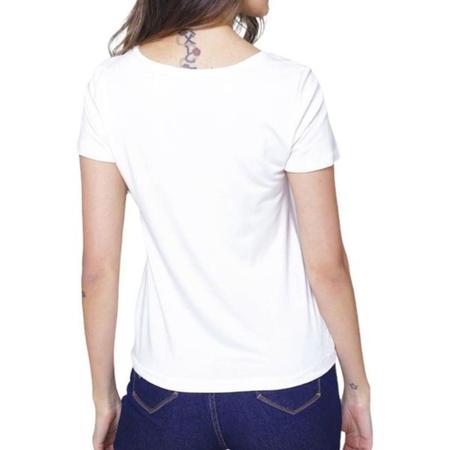 Imagem de Kit 2 Blusa Branca  Enfermagem Baby Look Camiseta Feminina Básica Lisa Branco