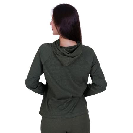 Imagem de Kit 2 Blusa de Inverno Manga Longa Casaco Canelado Feminino Comfy com Capuz- KIT 2 CASACO ESTHER