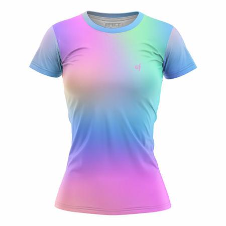 Imagem de Kit 2 Blusa Feminina Fitness Academia Camisa Caminhada Degrade Camiseta Treino Proteção UV50