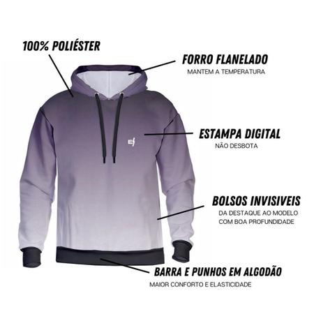 Moletom Masculino Dólar Estampa 3D Blusa de Frio Com Capuz Macio e  Confortável de Poliéster Gênero:Feminino;Cor:Preto;Ta