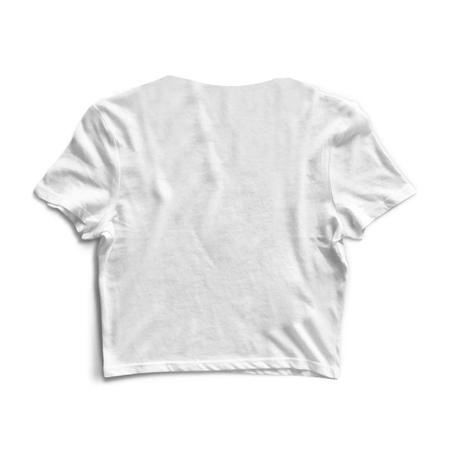 Imagem de Kit 2 Blusas Cropped Tshirt Feminina Alien Frases e Gatinhos Frases