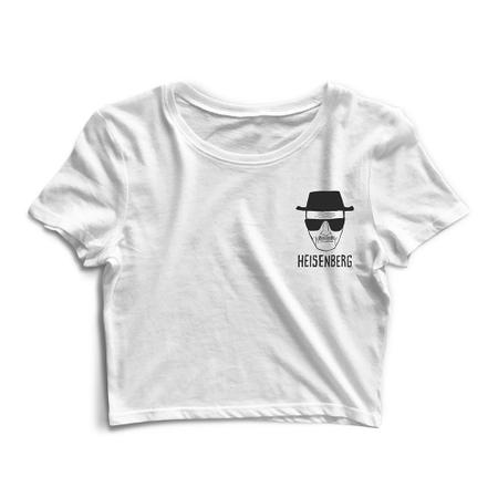 Imagem de Kit 2 Blusas Cropped Tshirt Feminina Heisenberg e Br 35 Ba 56