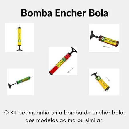 Imagem de Kit 2 Bolas Futebol Campo Topper 22 + Bomba de Ar - Rosa Chiclete