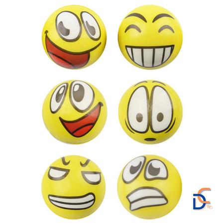 Imagem de Kit 2 Bolinhas Bola Macia Emoji Emoticons Anti-stress