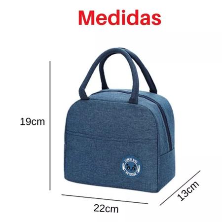 Kit 2 bolsas nécessaire lancheira térmica portátil prática - Filó Modas Imagem de Kit 2 bolsas nécessaire lancheira térmica portátil prática