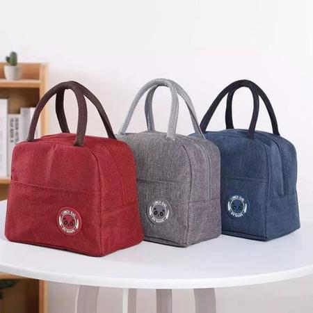 Kit 2 bolsas nécessaire lancheira térmica portátil prática - Filó Modas Imagem de Kit 2 bolsas nécessaire lancheira térmica portátil prática