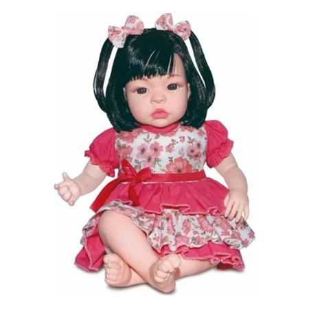 Boneca Reborn Baby Kiss Morena Linda Com Kit Maquiagem - Kaydora Brinquedos  - Boneca Reborn - Magazine Luiza