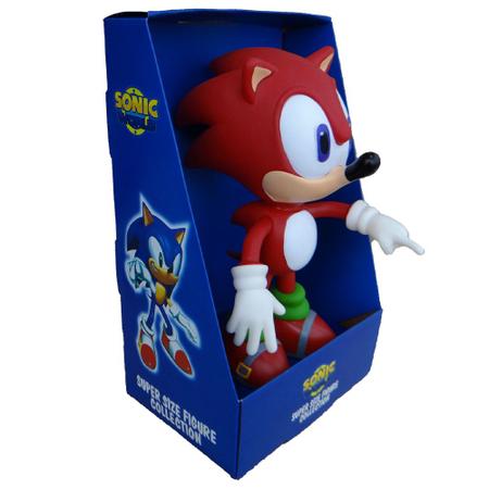 Kit 2 Bonecos Grandes 25cm Sonic vermelho E Crash Collection em