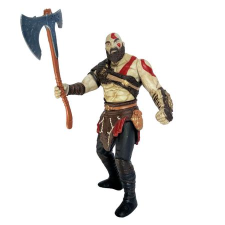 Kit 2 Bonecos Kratos God of War 3 e Ragnarok Action Figure - Super