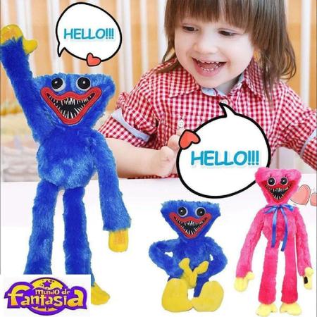 Poppy Playtime Kit Pelúcia 2 Unidades Personagem Huggy Wuggy E Poppy 40cm  (Azul E Rosa) em Promoção na Americanas