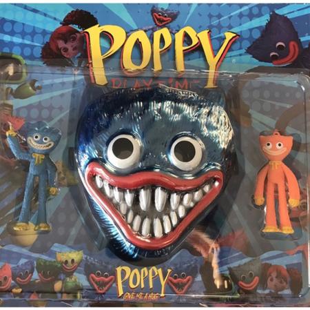 Kit 2 bonecos Poppy Playtime Huggy Wuggy + mascara - Think Big