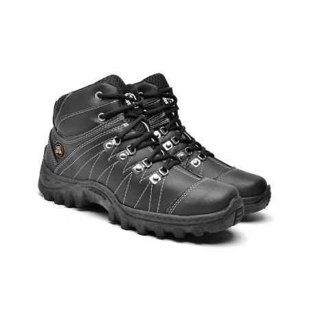 Imagem de Kit 2 Bota Coturno  Adventure Masculino Casual Cat skill+ Relogio + Cinto+ Carteira