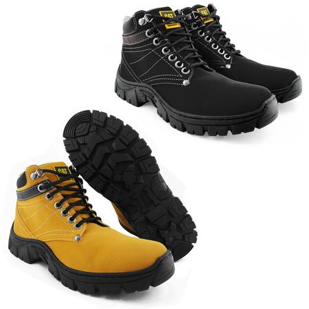 Bota Coturno Masculina CAT Preta Adventure Casual Conforto - Loja do Sapato  - Coturno Masculino - Magazine Luiza