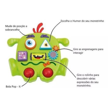Imagem de Kit 2 Brinquedo Educativo Encaixar Bebê 1 ano Didatico Presente Menino Menina quebra cabeça Humor