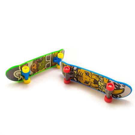 Kit 5 Skate De Dedo Fingerboard Sk8 Truck Lixa Miniatura