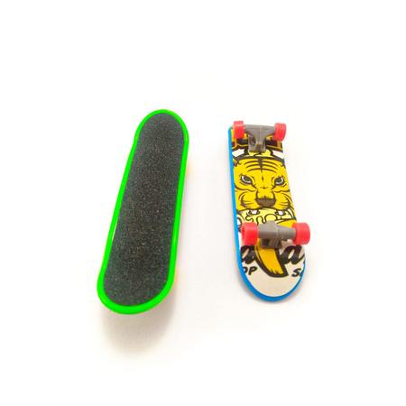 Kit 5 Skate De Dedo Fingerboard Sk8 Truck Lixa Miniatura