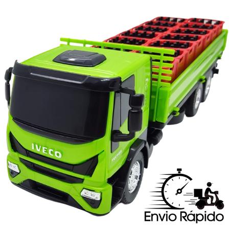 Caminhão de Brinquedo vermelho- IVECO Tector Dropside- ref 341 - USUAL -  Caminhões, Motos e Ônibus de Brinquedo - Magazine Luiza