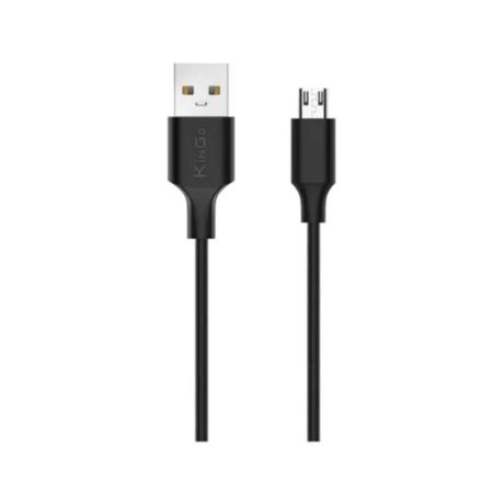 Imagem de Kit 2 Cabos Usb V8 Kingo Preto 2M 2.1A Para Galaxy J2 Prime