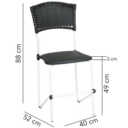 Imagem de Kit 2 Cadeira 40x88cm Móveis Brastubo