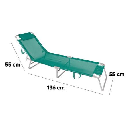 Imagem de Kit 2 Cadeiras Alumínio ul Marinho E Turquesa Mor