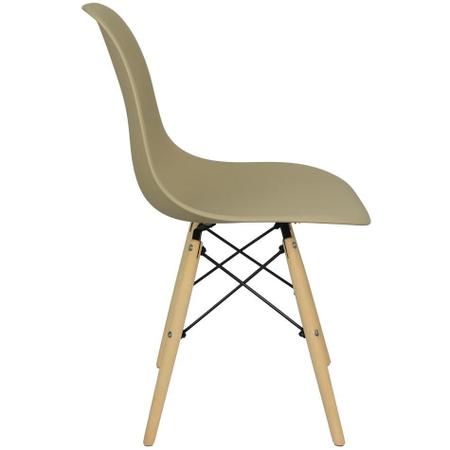 Imagem de Kit 2 Cadeiras Charles Eames Eiffel Wood Design - Bege