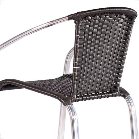 Imagem de Kit 2 Cadeiras De Alumínio E Mesa Com Borda para Área Externa Pinheiro Artesanal