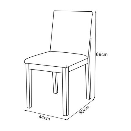 Imagem de Kit 2 Cadeiras de Jantar Luxo Pérola Estofadas em Veludo Terracota Base Madeira Maciça Mel 