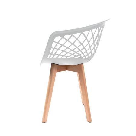 Imagem de Kit 2 Cadeiras Eames Design Wood Web Branca