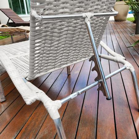 Imagem de Kit 2 Cadeiras/Espreguiçadeiras em Alumínio Julia para Piscina