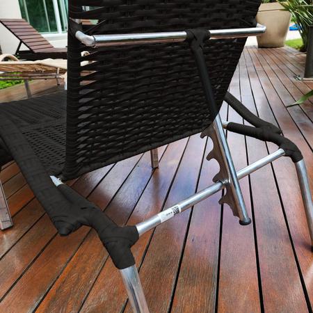 Imagem de Kit 2 Cadeiras/Espreguiçadeiras Julia com Mesa para Varanda