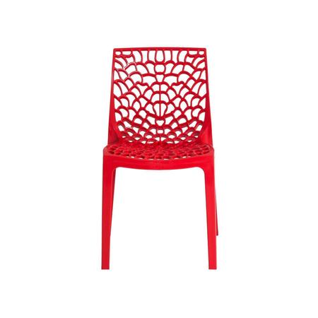 Imagem de Kit 2 Cadeiras Gruvyer Vermelha Sala Cozinha Jantar