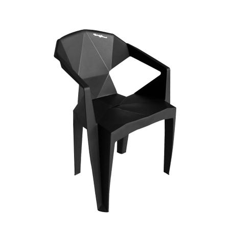 Imagem de Kit 2 Cadeiras New Alegra 3d Preta