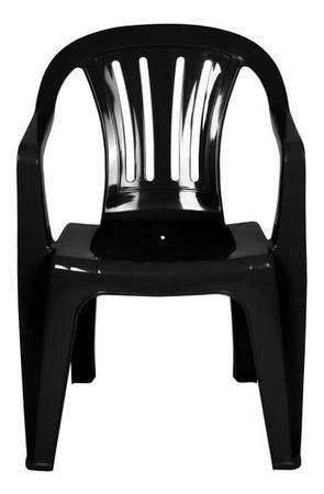 Imagem de Kit 2 Cadeiras Plástica Poltrona MOR 182 kg Resistente