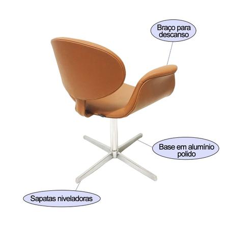 Imagem de Kit 2 Cadeiras TULIPA cor Cobre - Poltronas do Sul